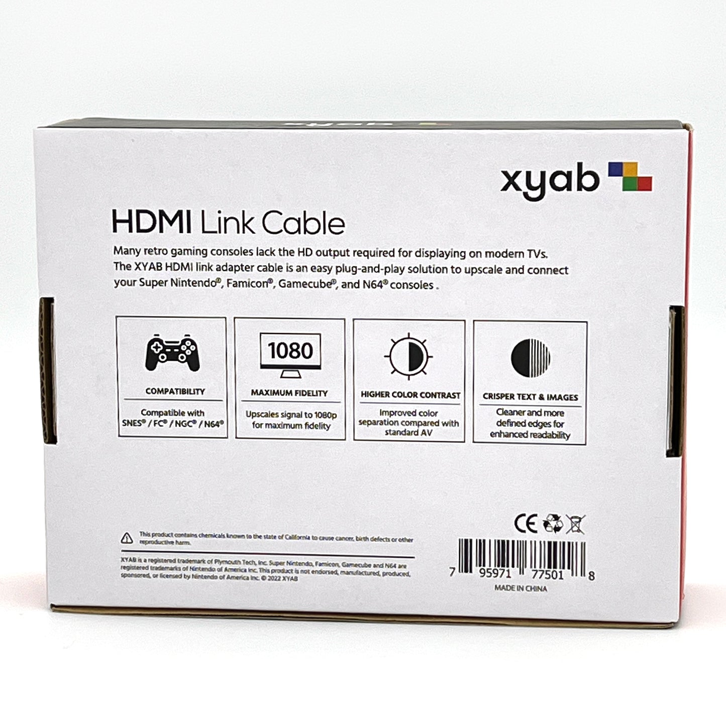 XYAB® HD-Link Cable for SNES & NGC